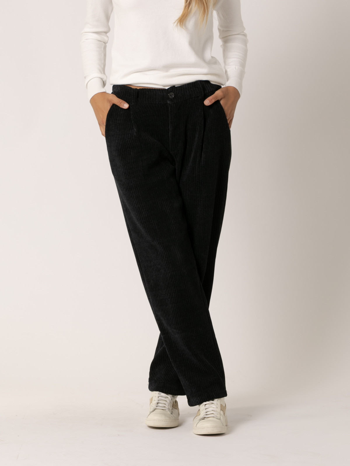Pantalon pana elastica