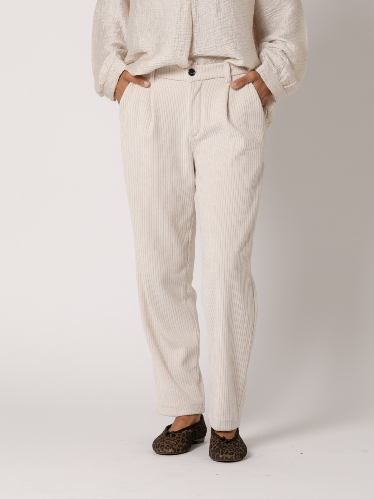 Pantalon pana elastica