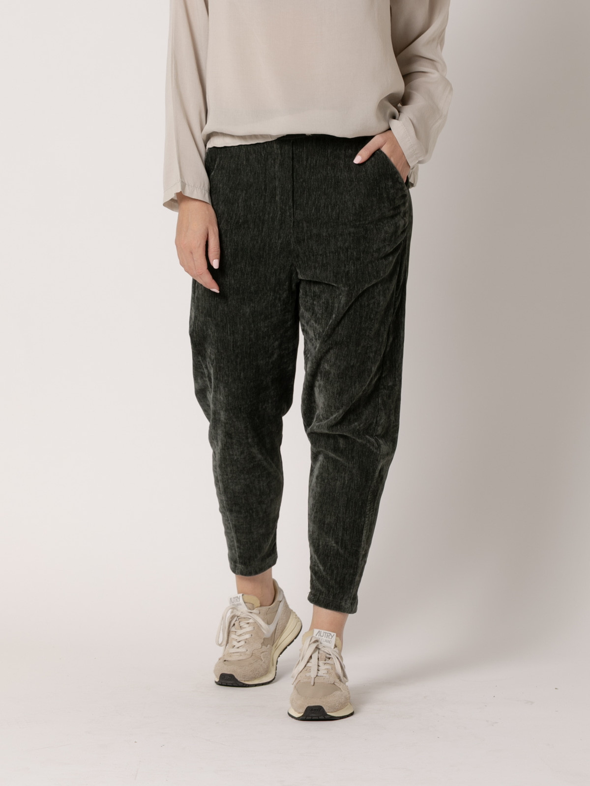 Pantalon velvet baggy