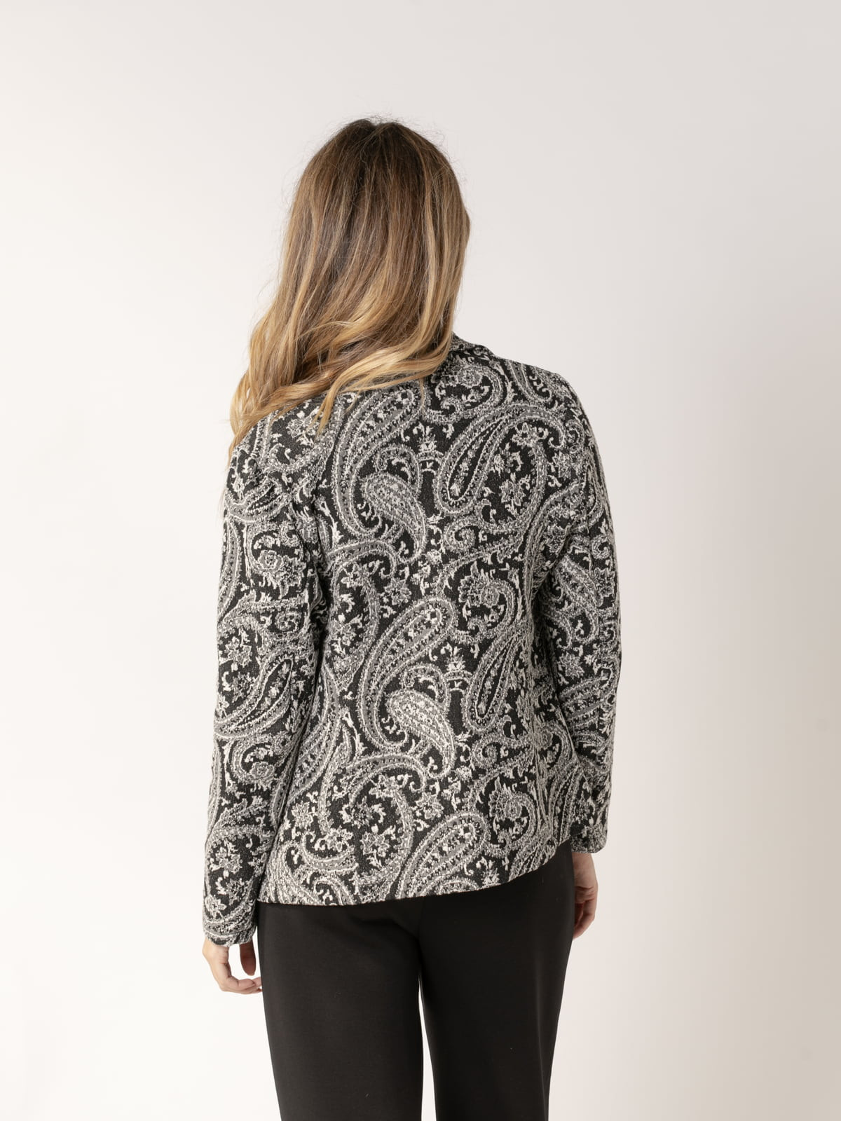 Americana comfy cachemira color Negro