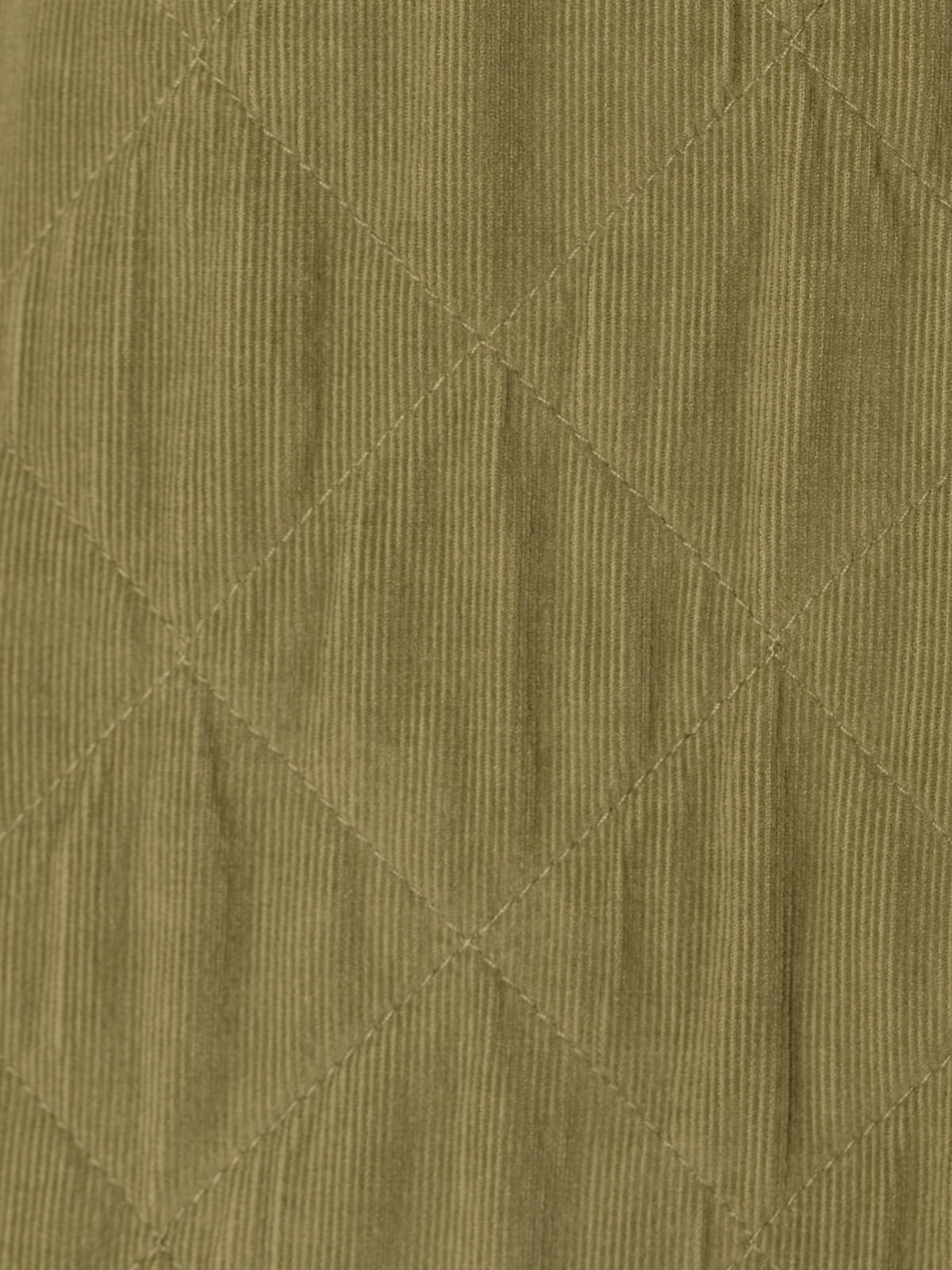 Chaqueta micro pana acolchada color Oliva