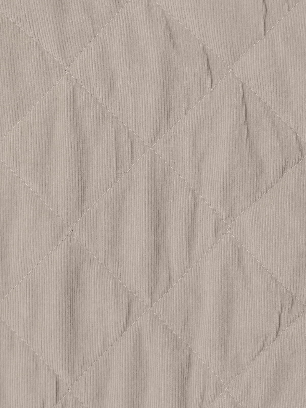 Chaqueta micro pana acolchada color Beige