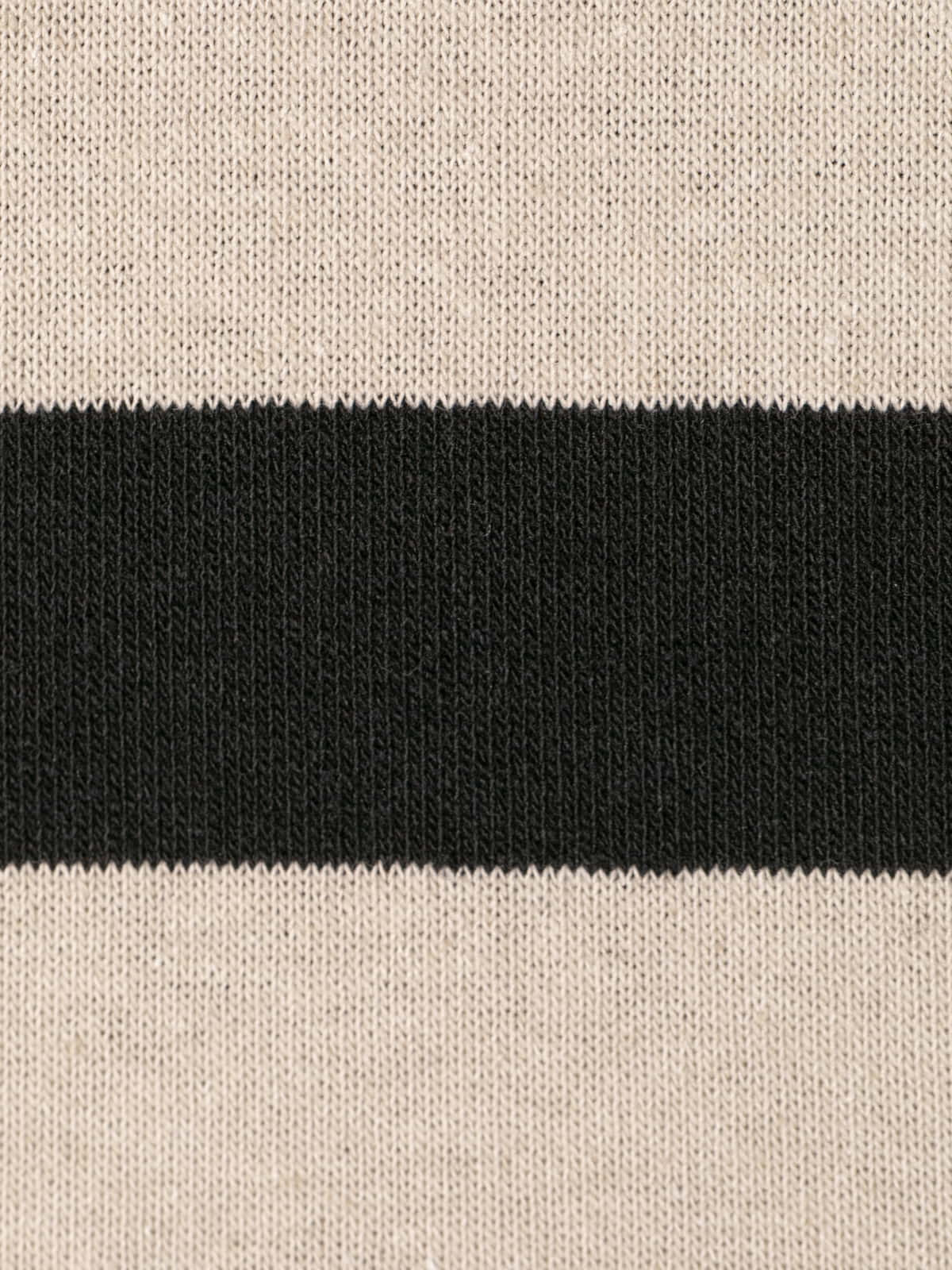 Jersey c/pico rayas algodón 100% color Negro