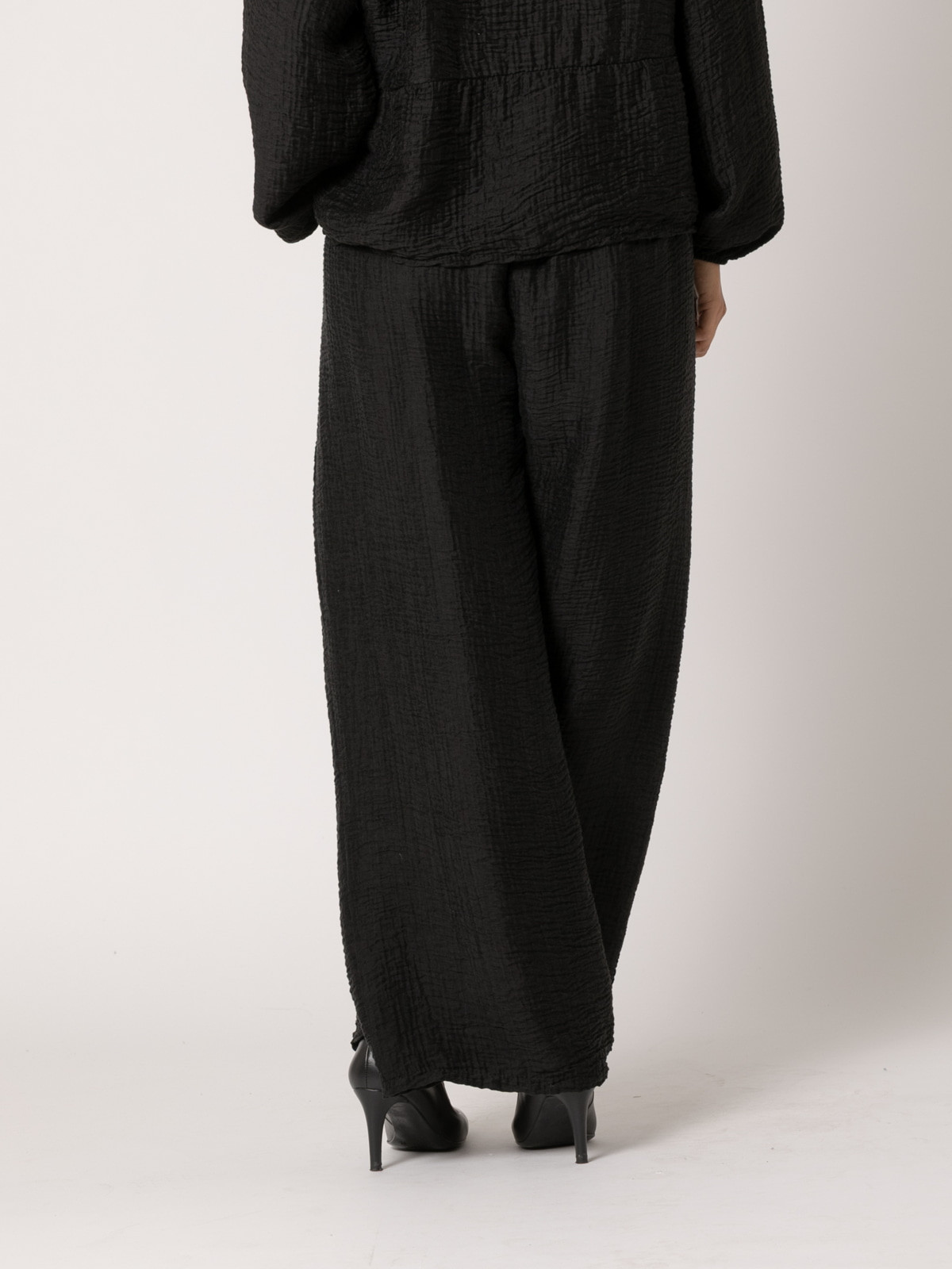 Pantalon rizo tencell brillo