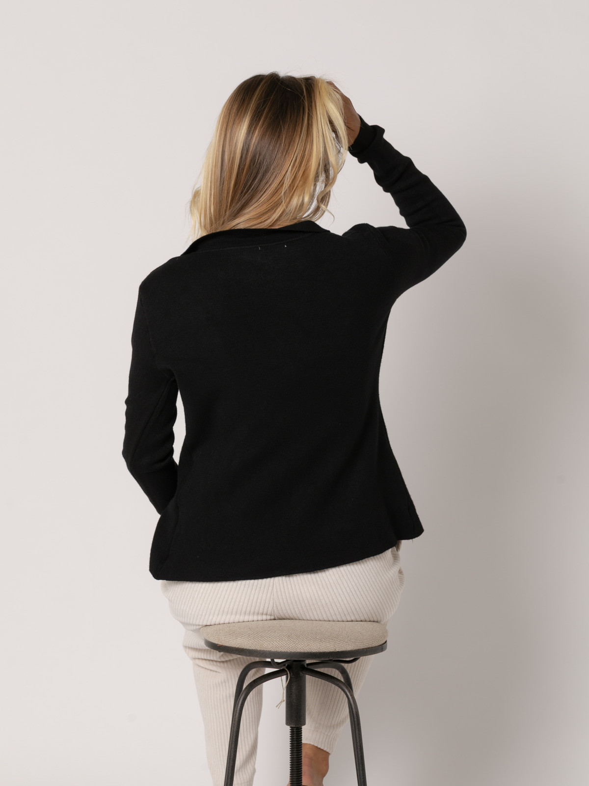 Chaqueta blasier punto soft color Negro