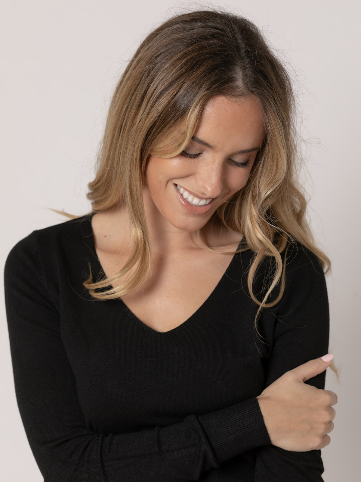 Jersey c/pico visco vegetal color Negro