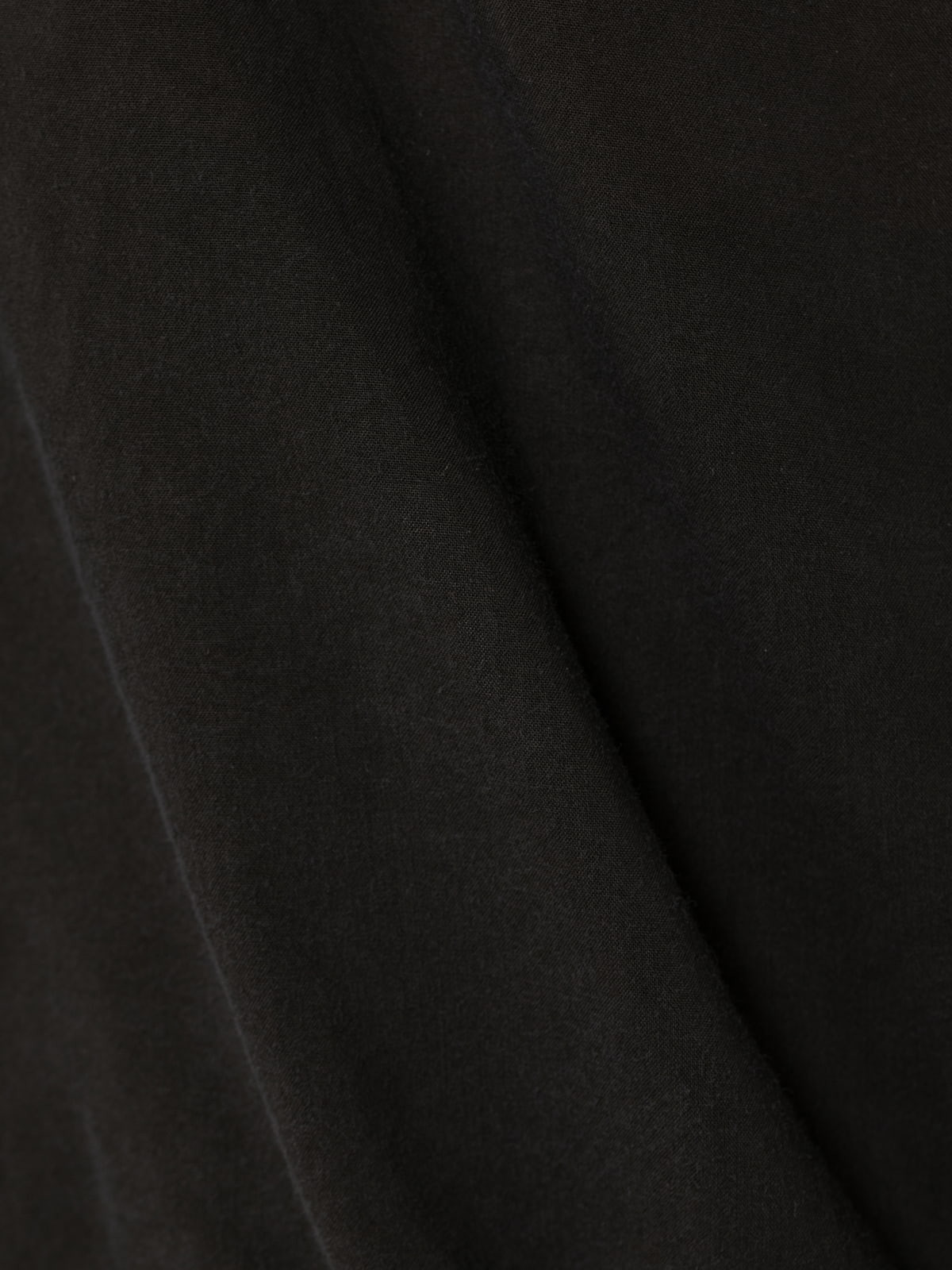 Camisa cotton voile bajo ajustable color Negro