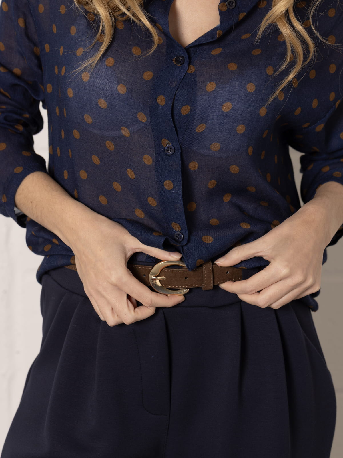 metal medal belt  Marrón  colour