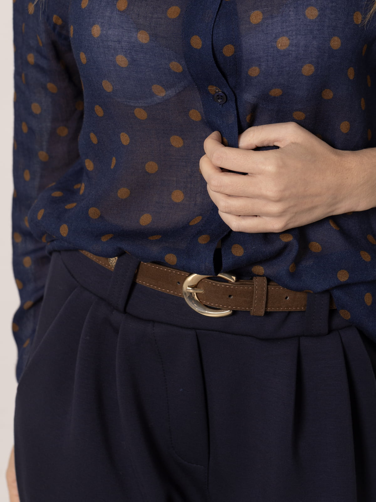 metal medal belt  Marrón  colour