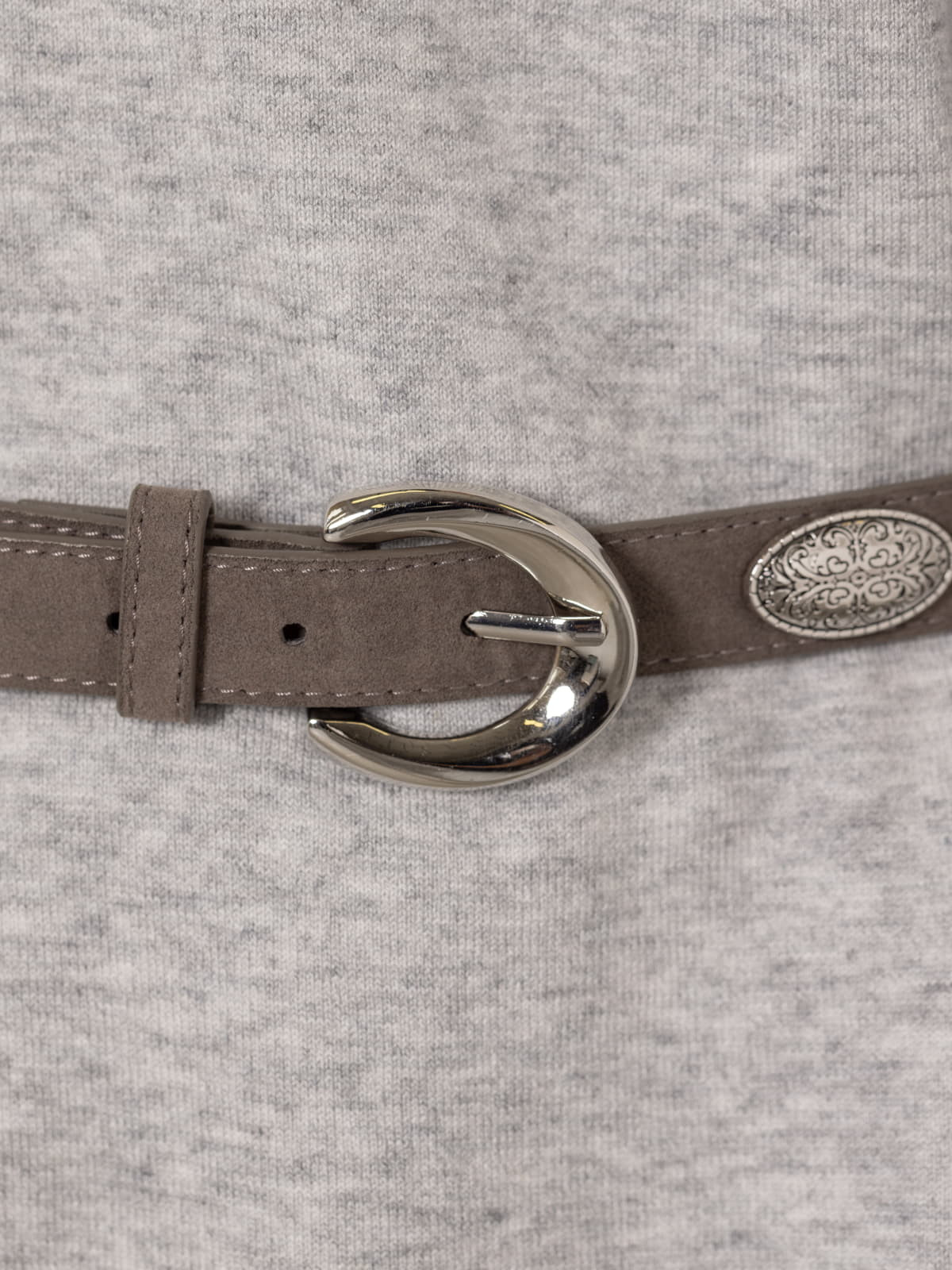 Cowboy metal belt  Grey colour