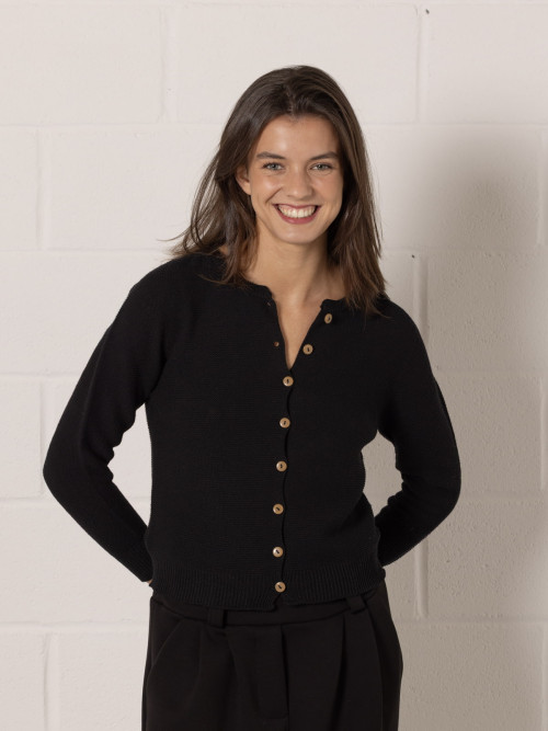 Chaqueta botones Angy color Negro