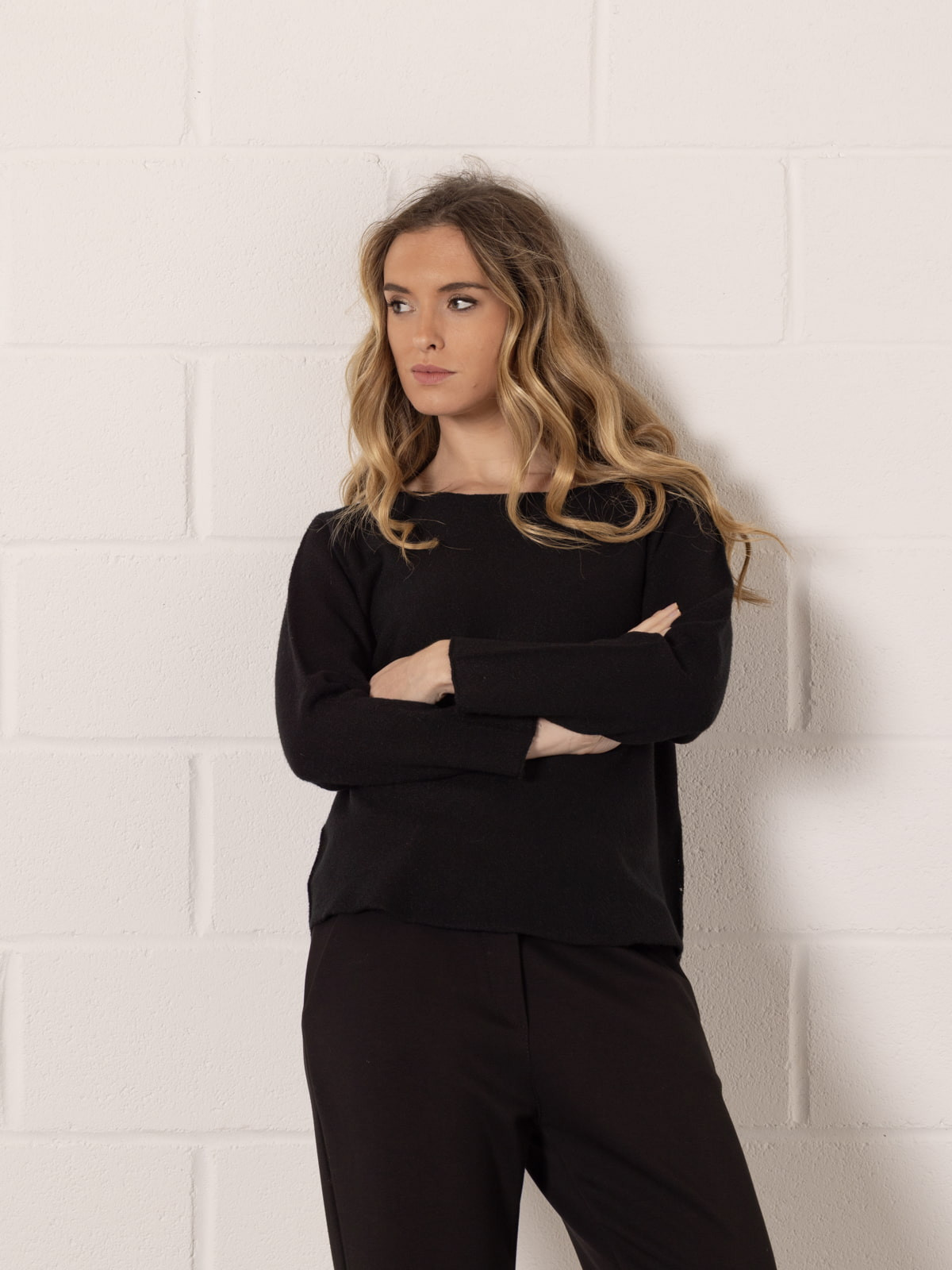 Jersey soft c/barco essence color Negro