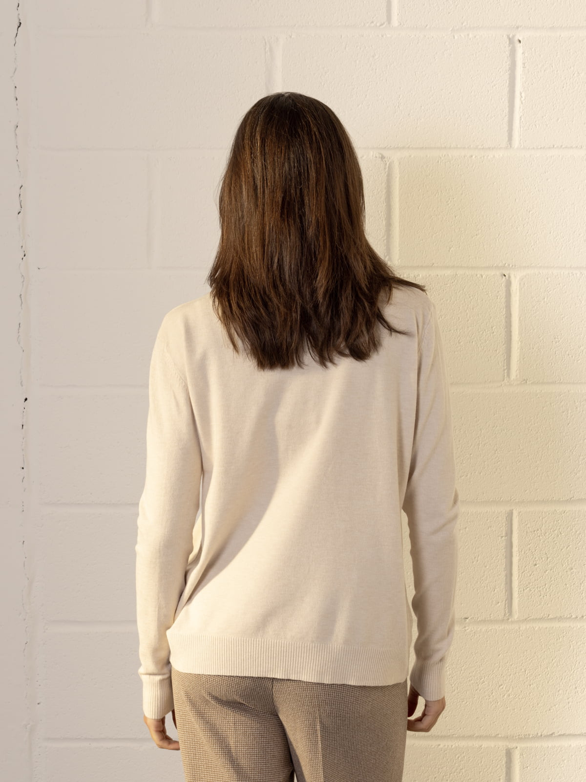 Jersey soft c/alto color Beige