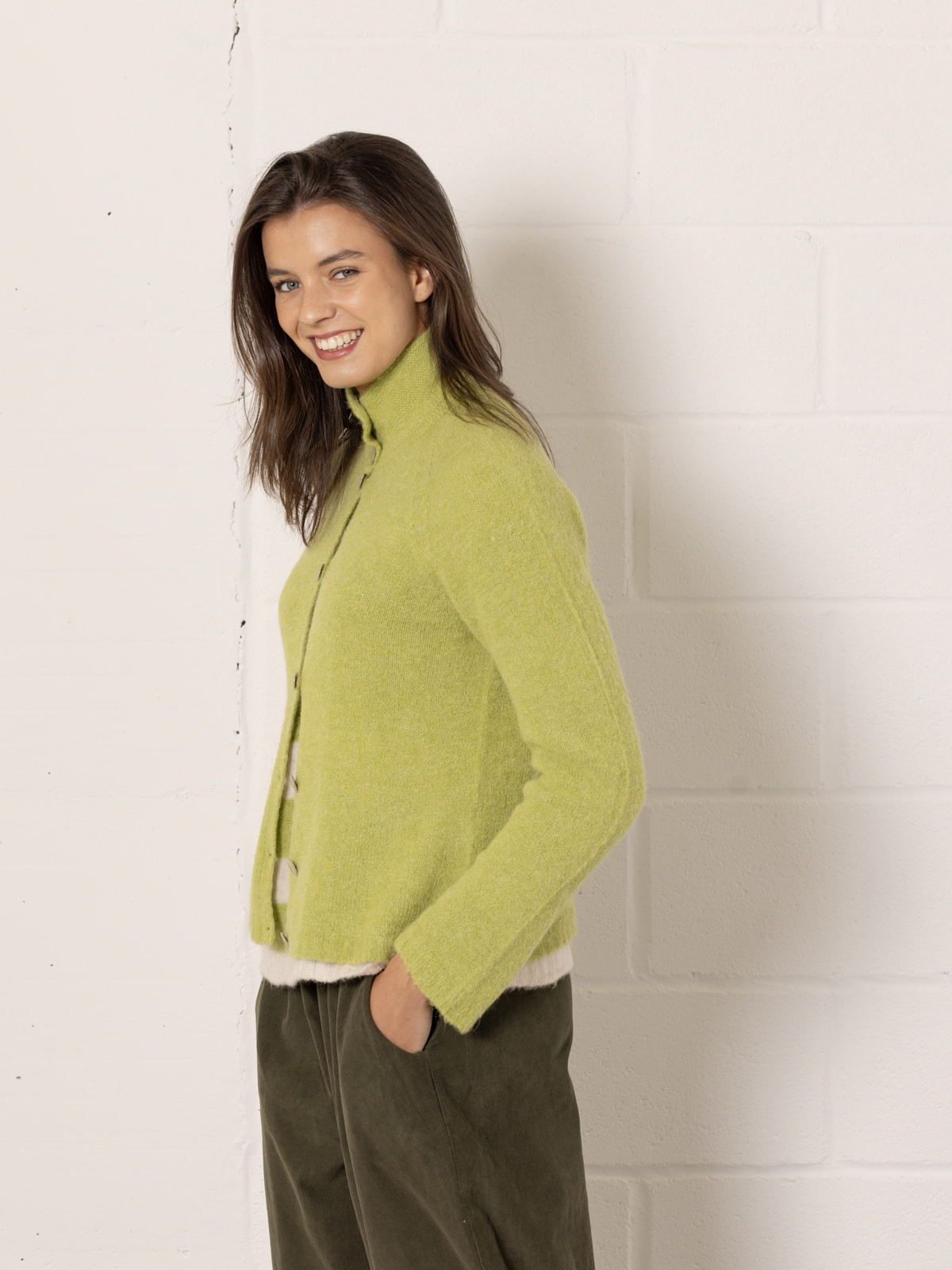 Soft wool knitted jacket  Lima colour