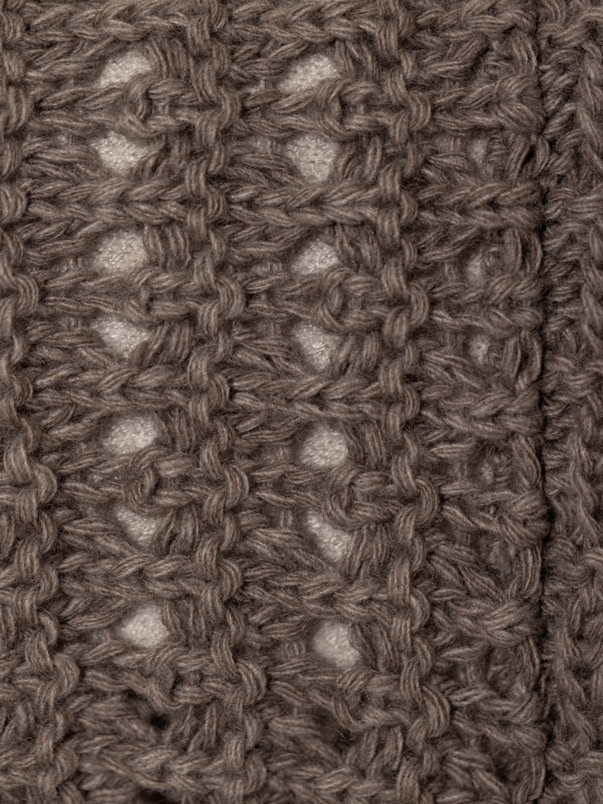 Oversized knitted jacket  Taupe colour