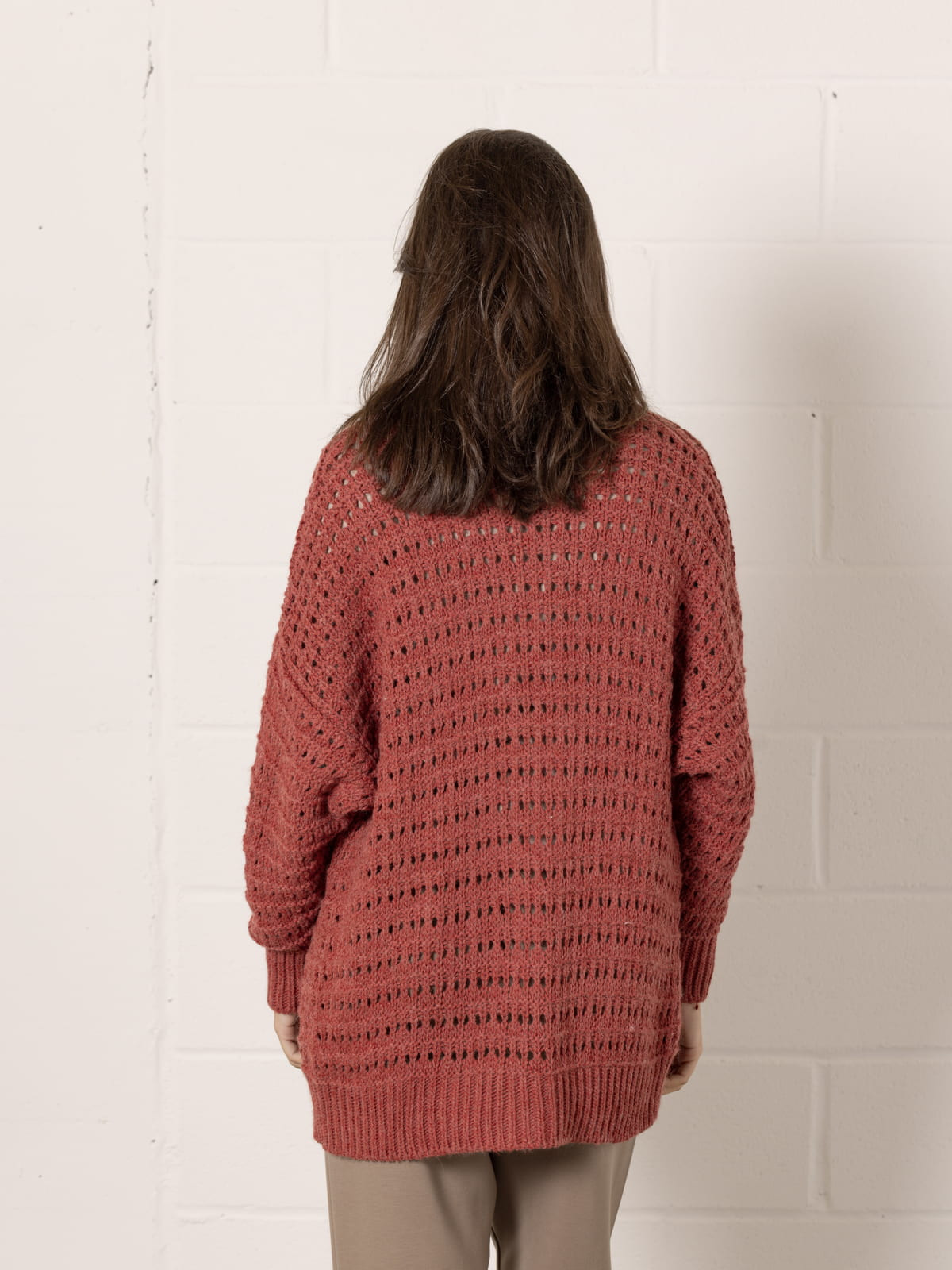 Chaqueta punto oversize color Caldera