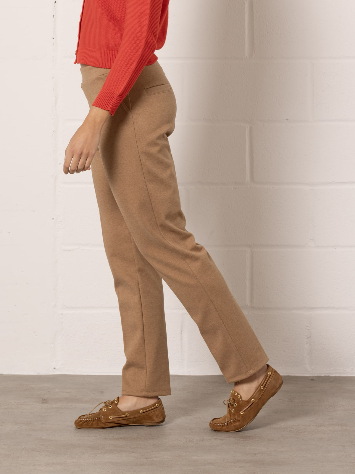 Soft touch office trousers  Camel colour