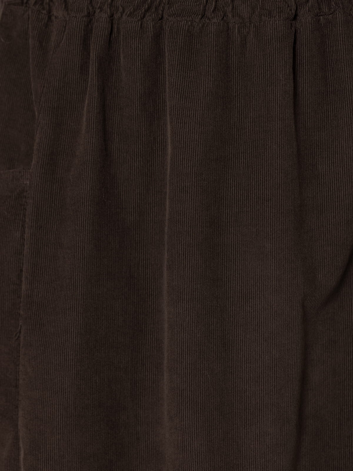 Corduroy skirt with pockets and belt loops  Marrón  colour