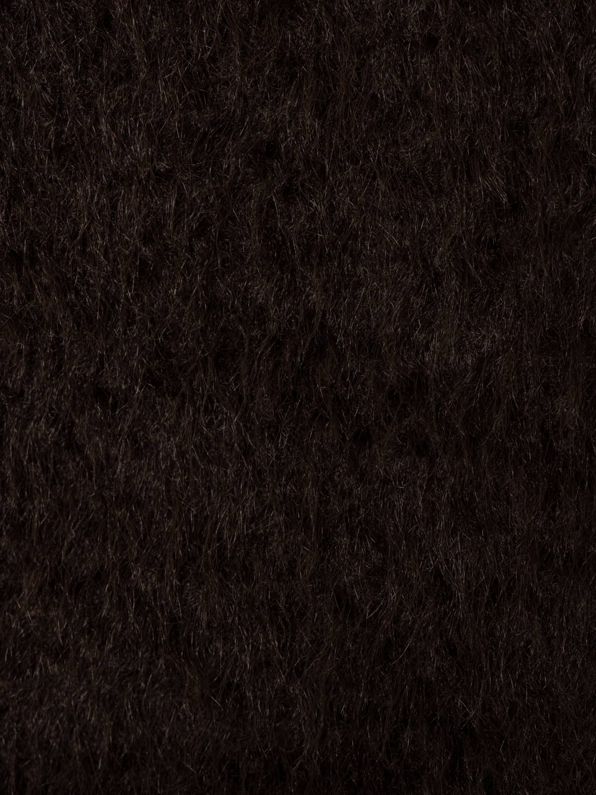 Soft mohair-like fur jacket  Marrón  colour