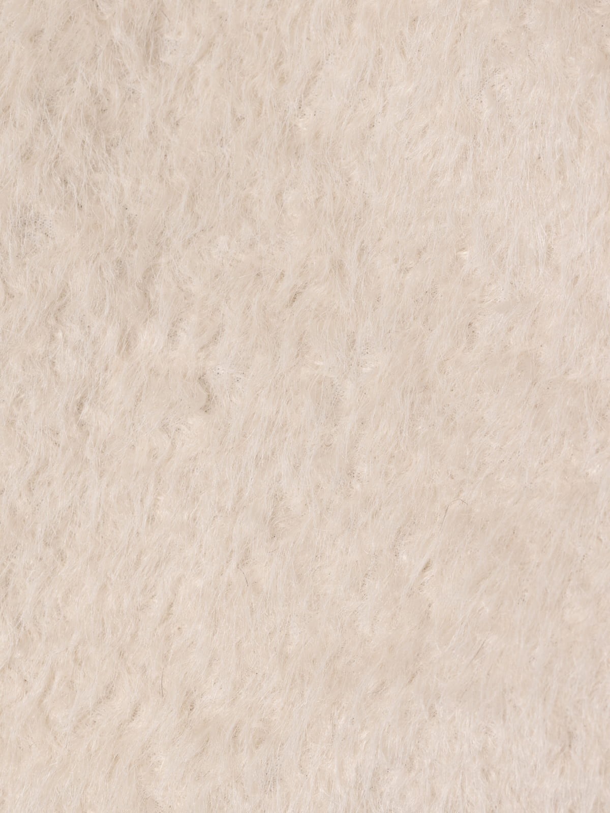 Soft mohair-like fur jacket  Marfil colour