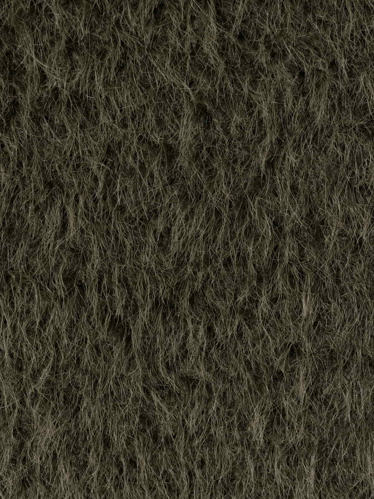 Soft mohair-like fur jacket  Khaki colour