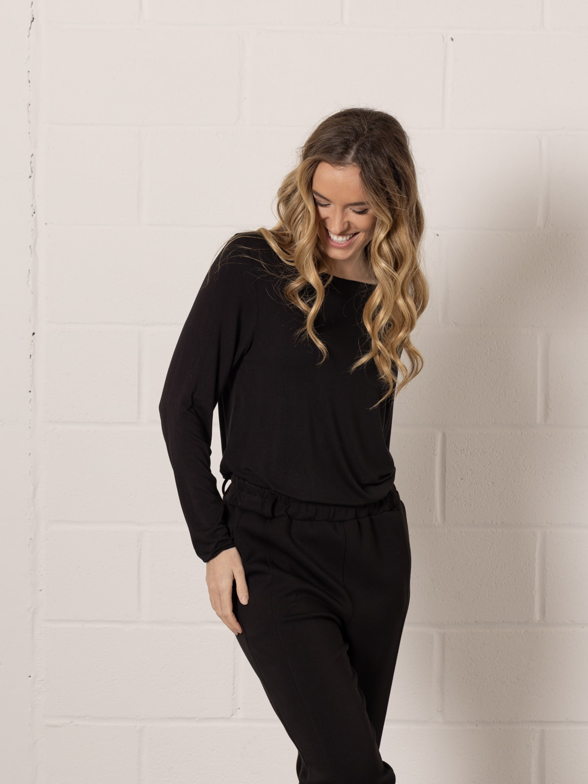 Soft T-shirt with paisley print  Black colour