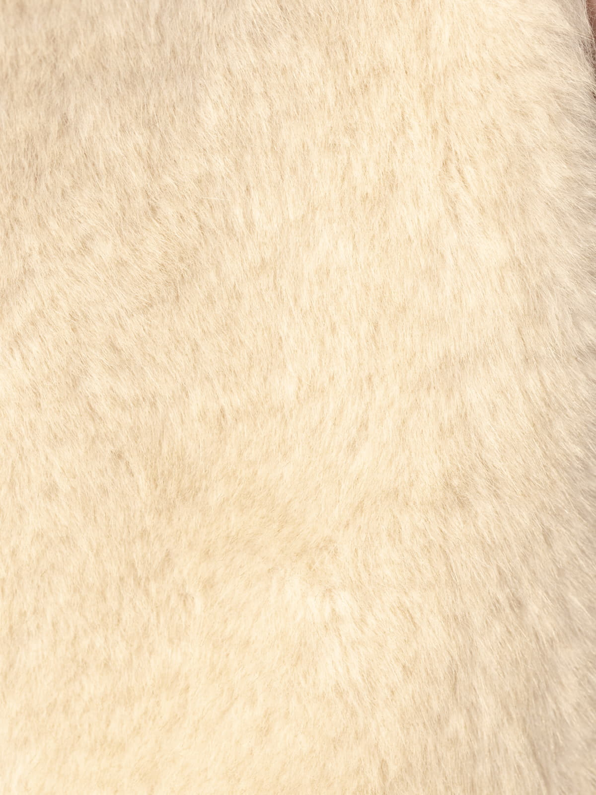 Faux leather jacket with pocket detail  Beige colour