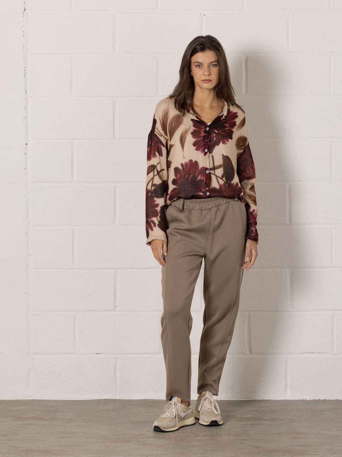 Comfort regular fit pants  Taupe colour