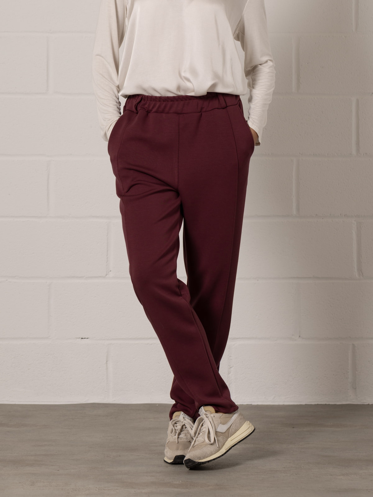 Comfort regular fit pants  Bordeaux colour