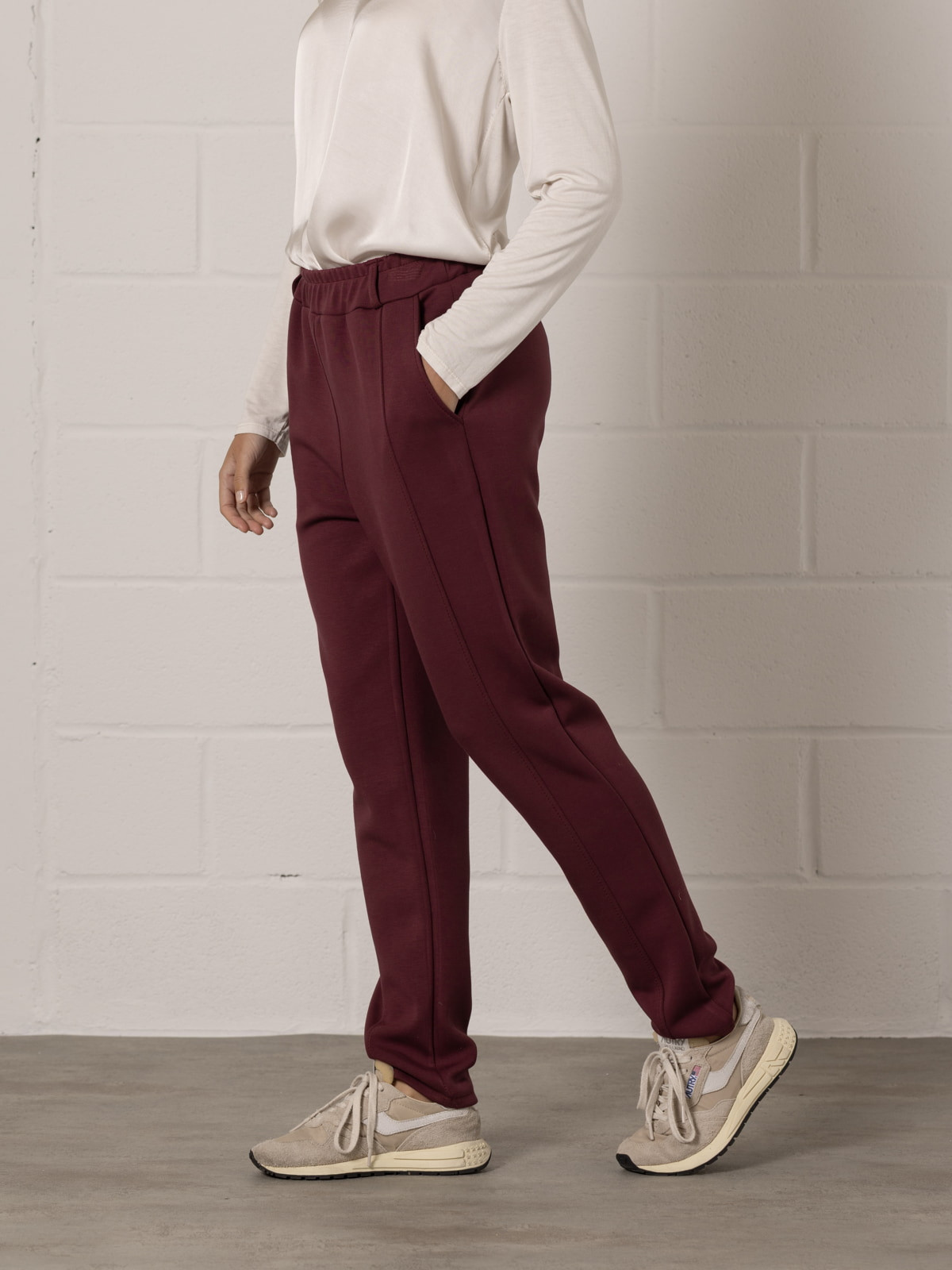 Comfort regular fit pants  Bordeaux colour