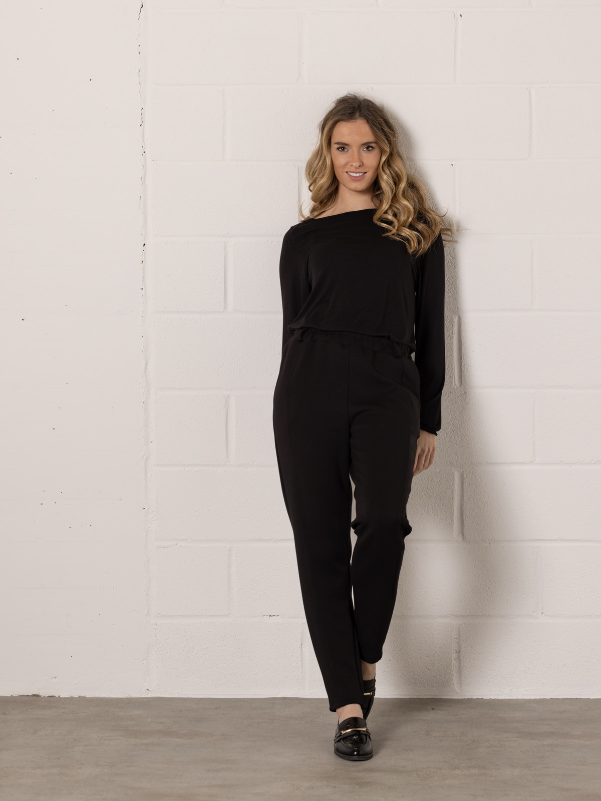 Comfort regular fit pants  Black colour