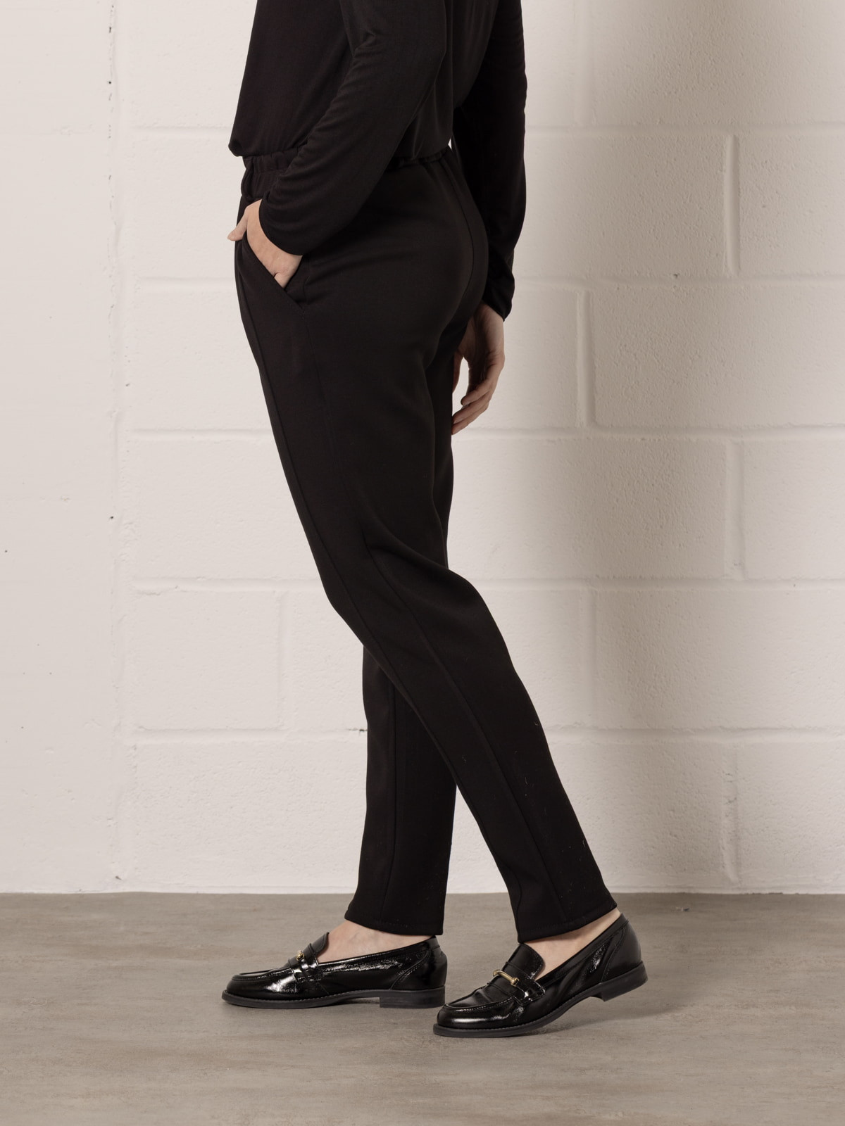 Comfort regular fit pants  Black colour