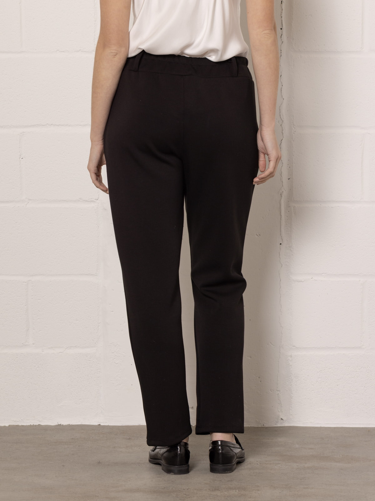 Comfort slim fit trousers  Black colour