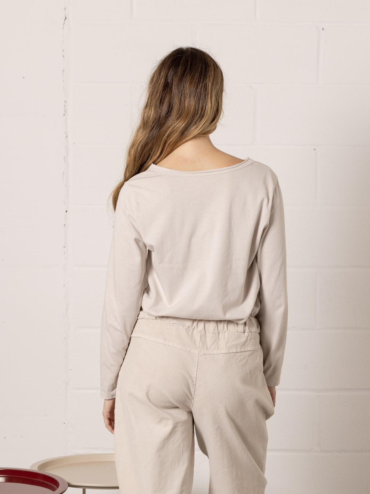 100% cotton basic t-shirt  Beige colour