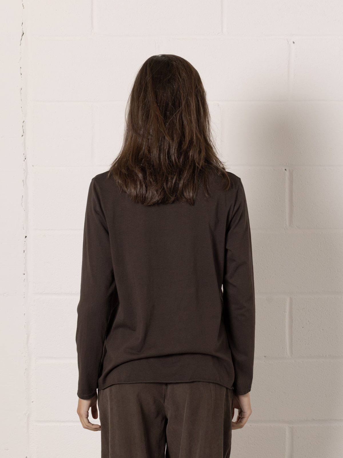 100% cotton basic t-shirt  Marrón  colour