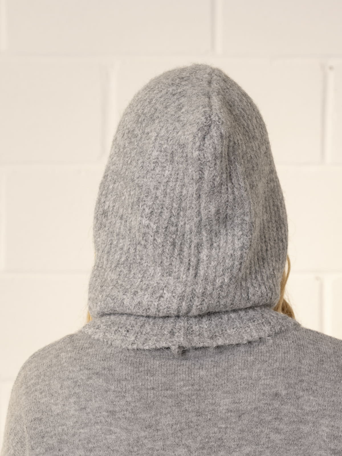 capucha trendy lana color Gris Claro