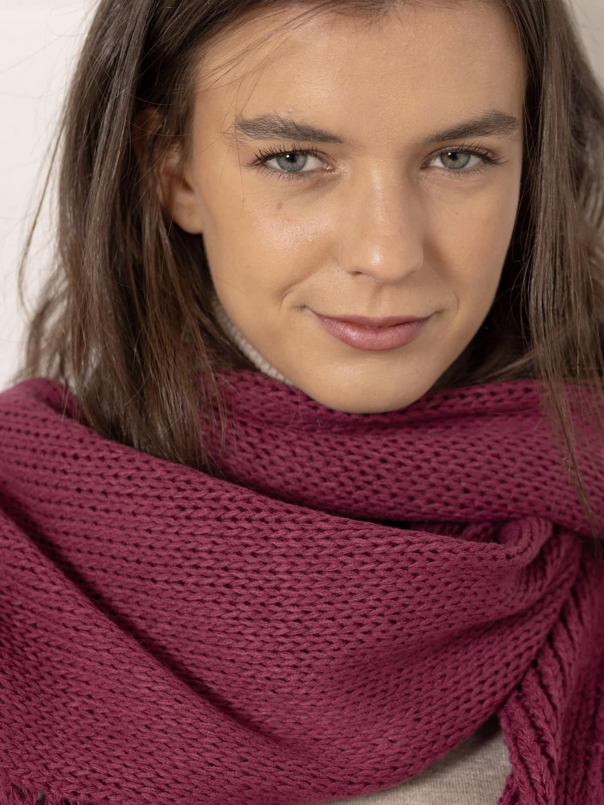 Handmade scarf  Mallow colour