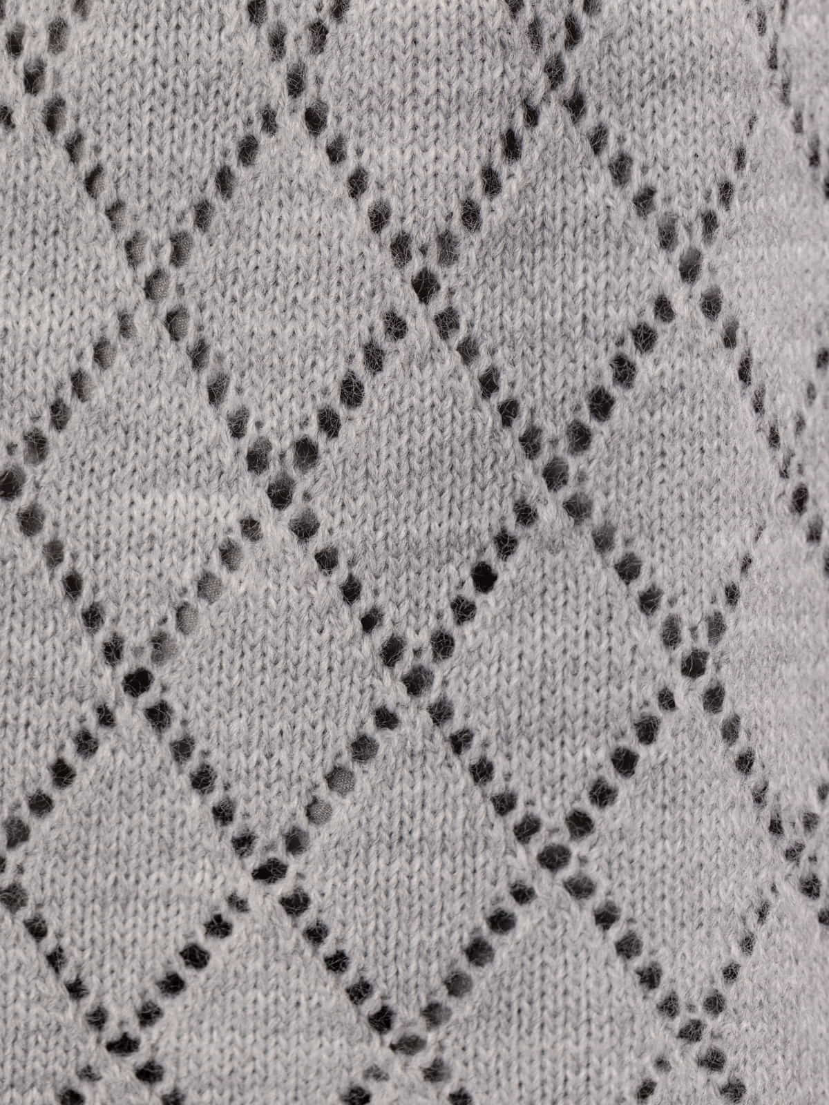 Bufanda rombos lisa color Gris Claro