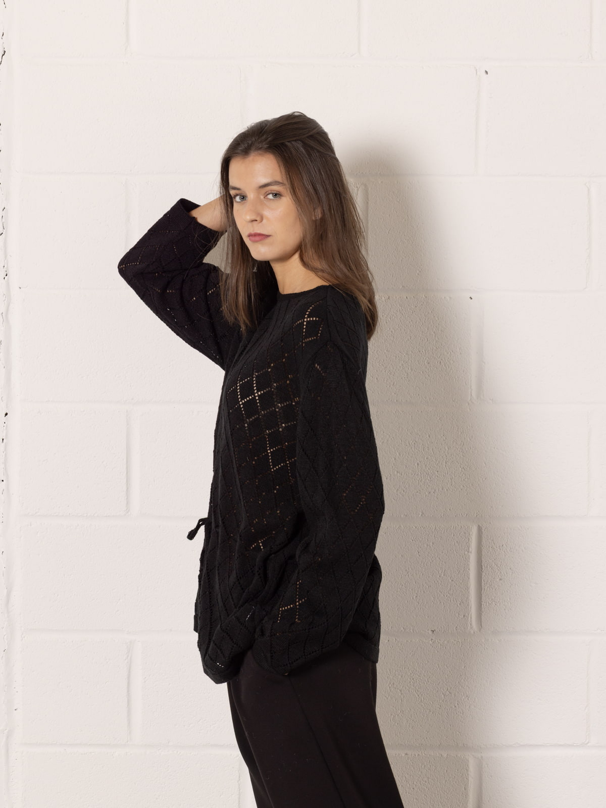 Jersey rombos ajustable color Negro