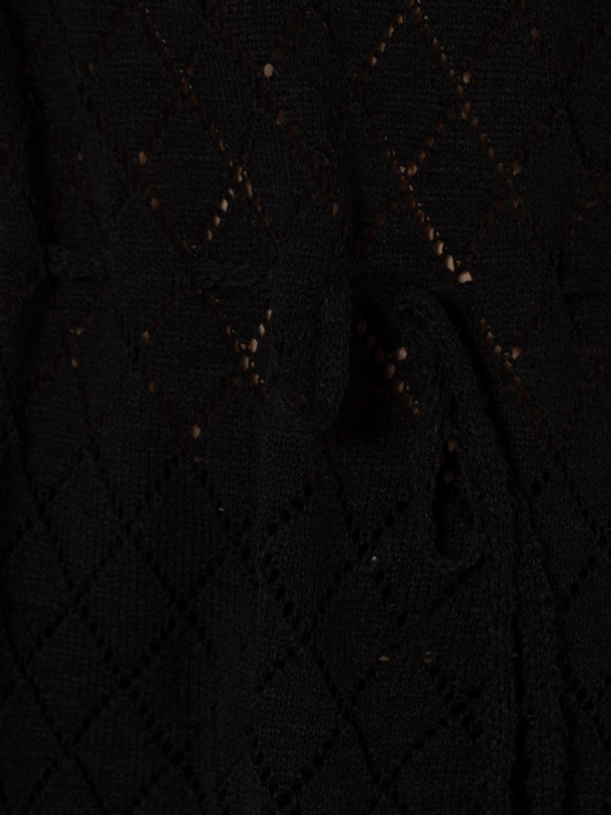 Adjustable rhombus sweater  Black colour