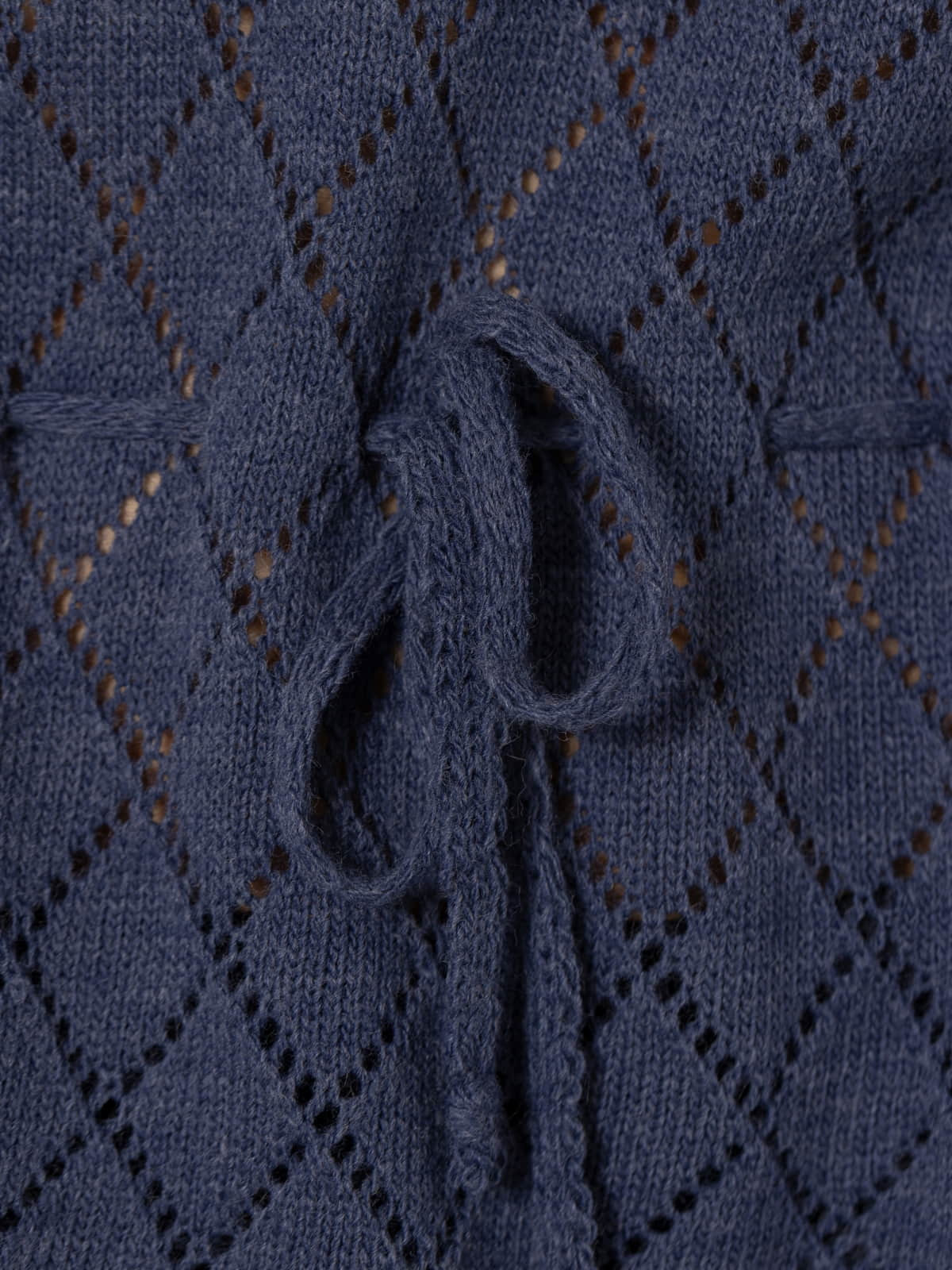 Adjustable rhombus sweater  Blue colour