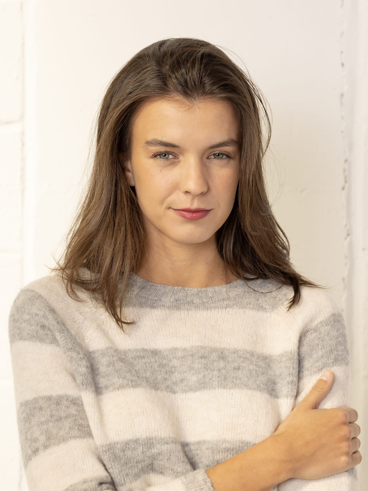 Jersey brithis rayas soft color Gris